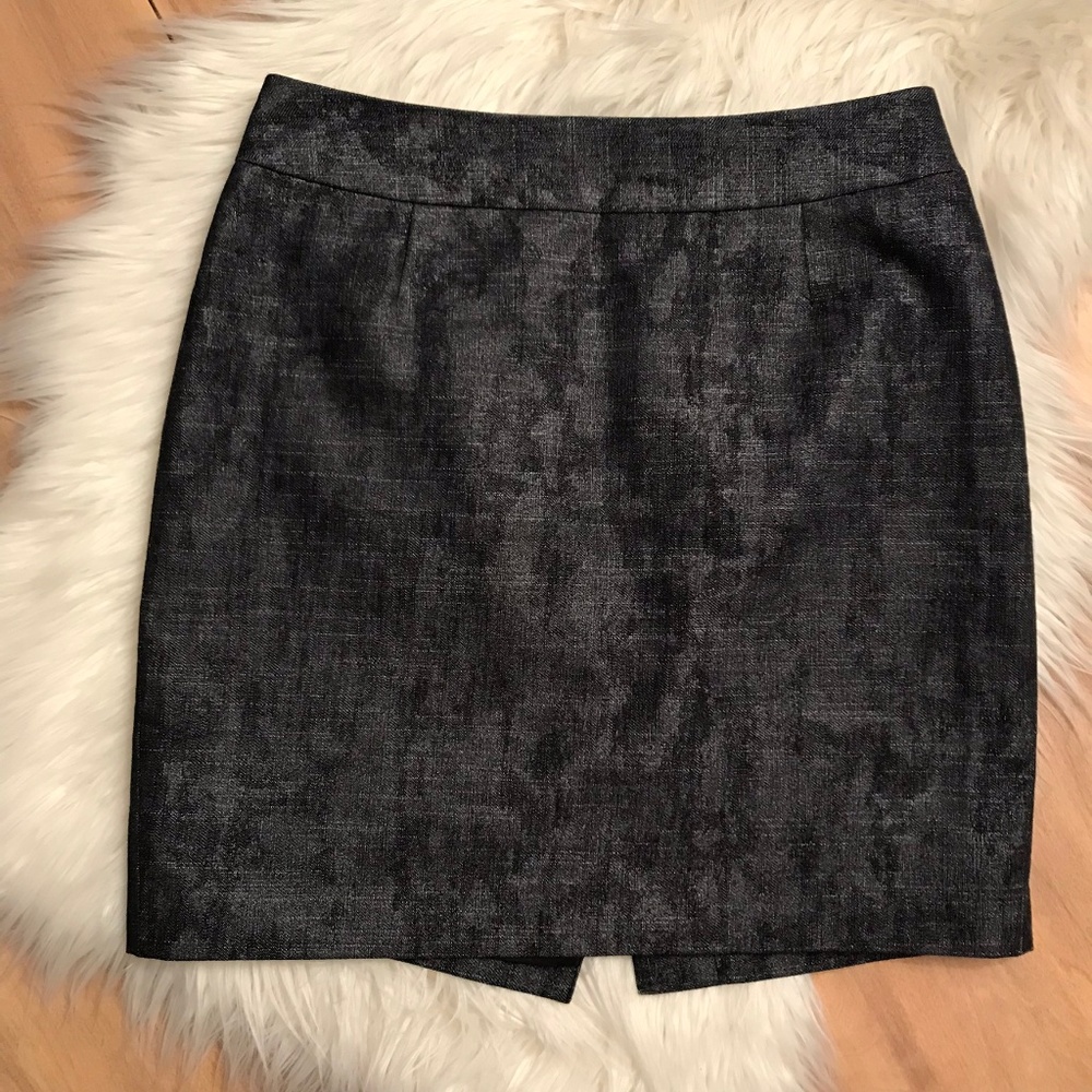 Nordstrom Halogen Navy/Gray Pencil Skirt Size 6